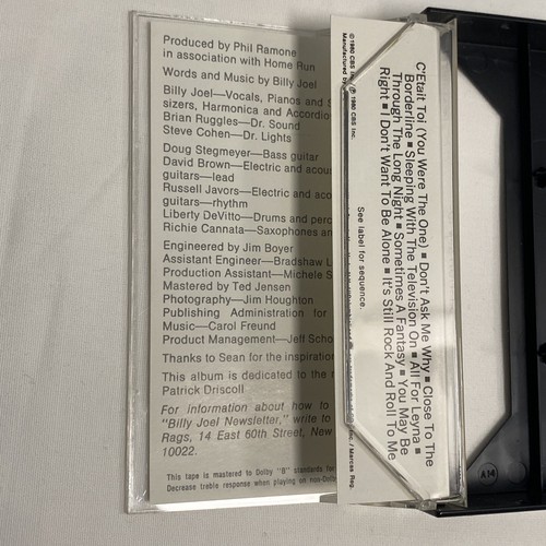 Billy Joel - Glass Houses (Cassette 1980 CBS) "It's Still Rock and Roll To Me" - Picture 7 of 7