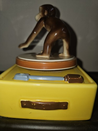 Vintage Gorham Curious George Music Box  JAPAN - Picture 2 of 5
