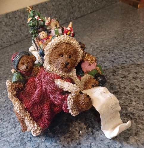Vintage Grandeur Noel Hand Painted Ceramic Christmas Bear Stocking Holder - Picture 4 of 14