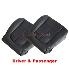For 2012 2013 2014 Ford F150 Driver & Passenger PERF Bottom Seat Cover Black