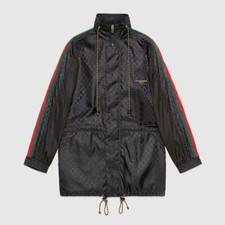 Authentic Gucci mens GG jacquard nylon Jacket Size 52 Style  618891 ZAENY 1000
