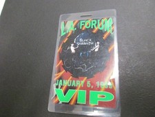 Black Sabbath January 5, 1999 VIP laminate Pantera opened L.A Forum