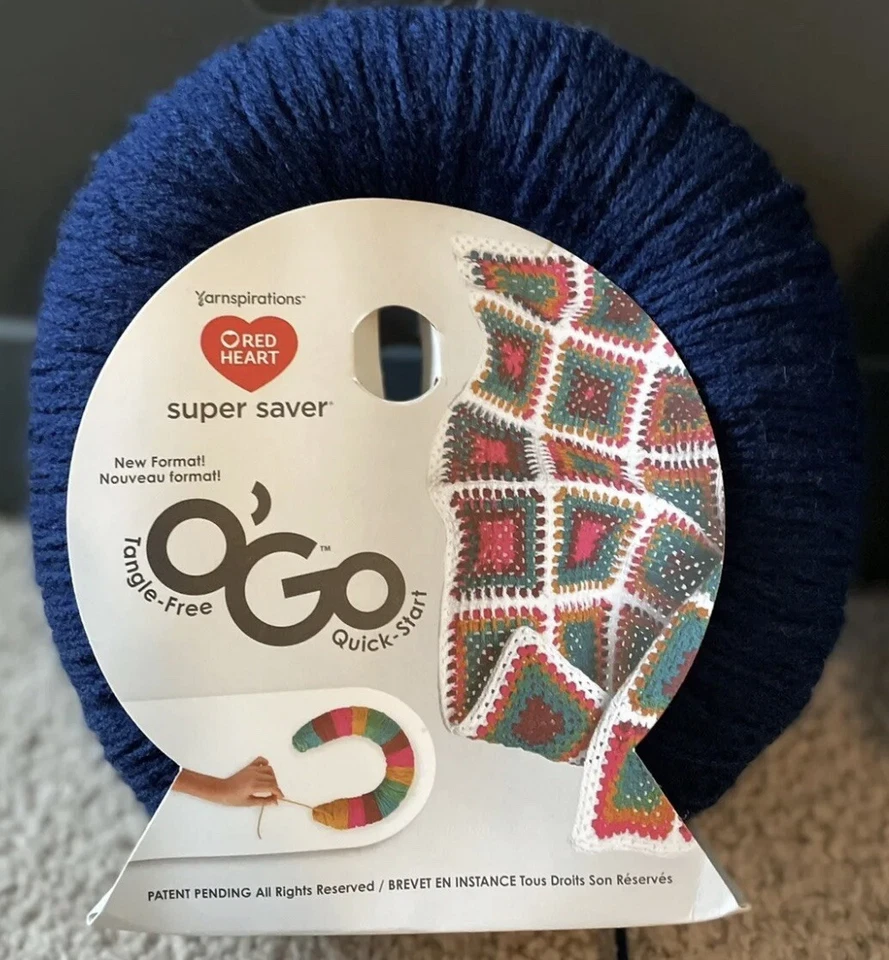Red Heart Super Saver O'Go Tangle Free Medium Acrylic 7oz Yarn Choice Color - Image 4 of 4