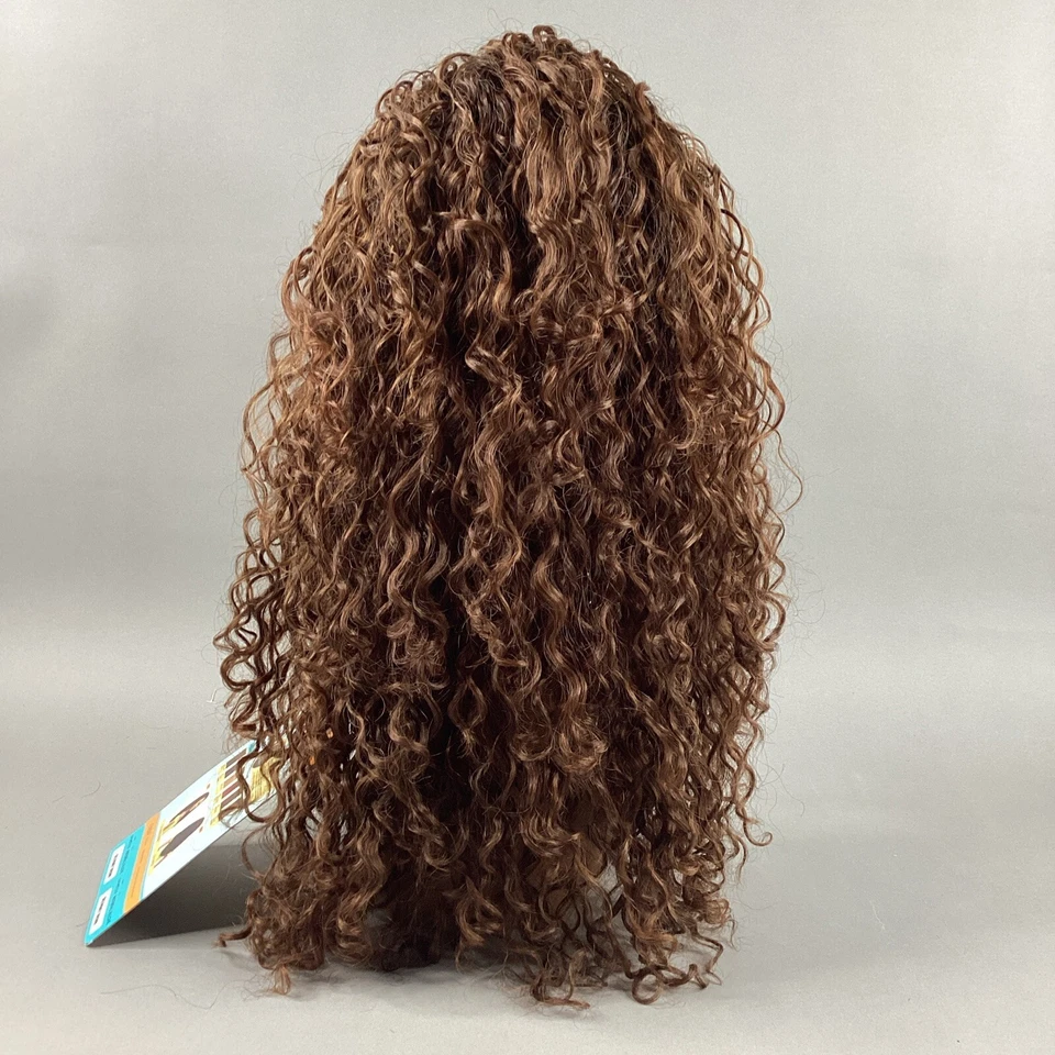 Peluca sintética premium rizada larga converti-Cap Waterfall in Love #DR2/marrón miel Foto 4 de 4