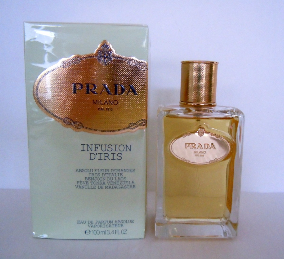 PRADA INFUSION D´IRIS ABSOLU FLEUR D´ORANGER 100ml Eau de Parfum NEU Folie