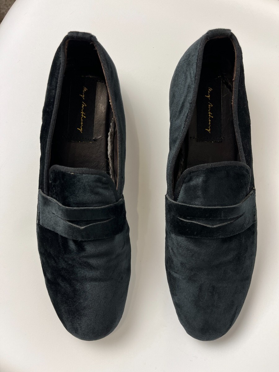 May Anthony Handmade Velvet Loafers Mens Classic Slippers  display picture 1