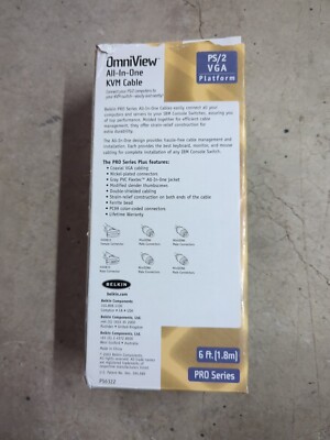 BELKIN OmniView All-In-One KVM Cable 6 ft 2x PS/2 + VGA