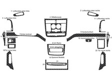 Dash Kit Decal Trim for RHD Mercedes Vito 2007-2014 Interior Carbon Fiber Look