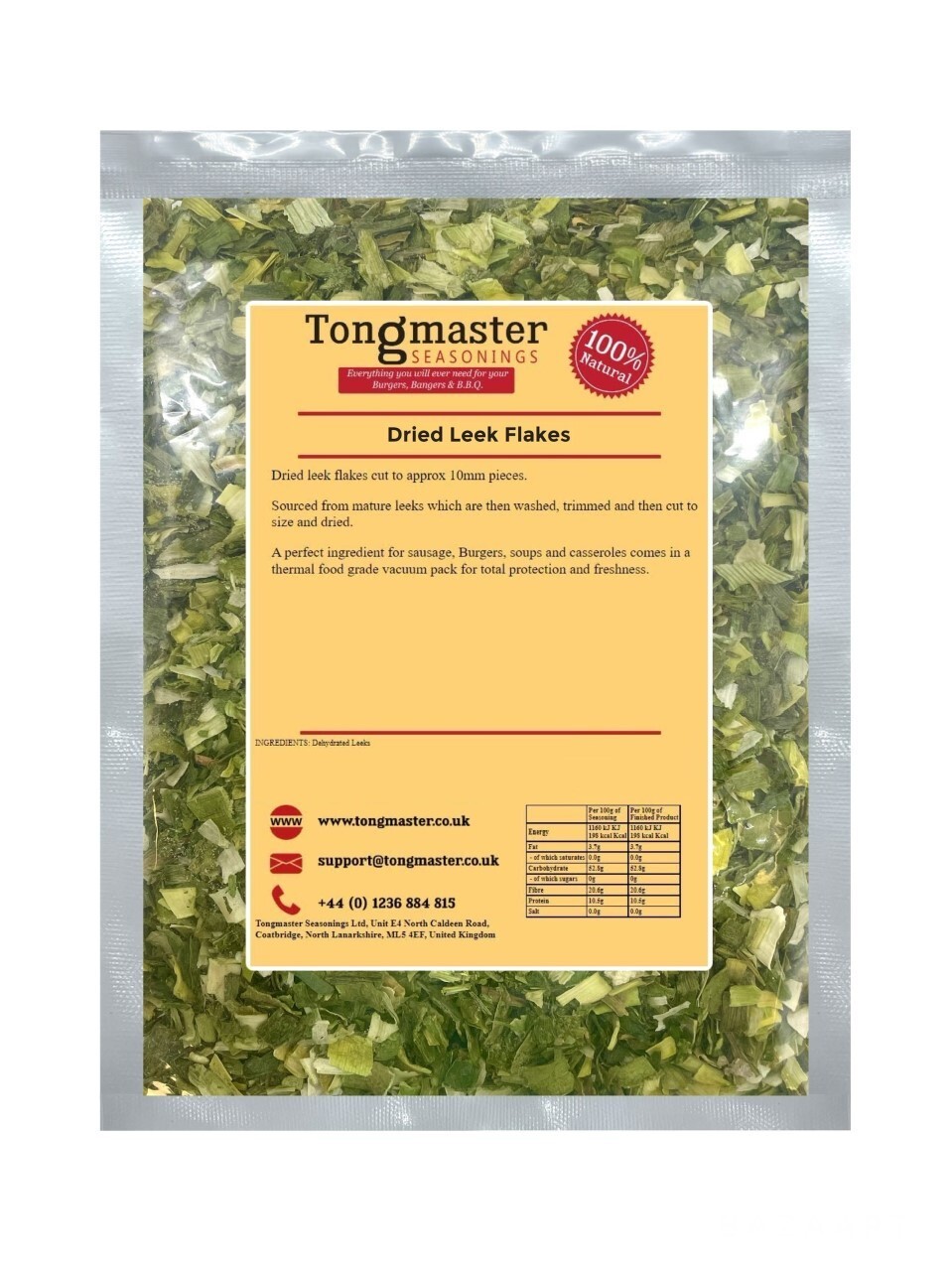 Dried Leek Flakes - 500g