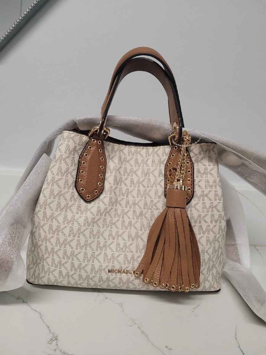 Michael kors brooklyn store small leather satchel