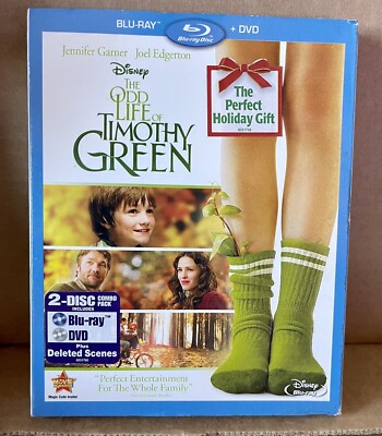 The Odd Life of Timothy Green (Blu-ray/DVD, 2012, 2-Disc Set) Jennifer Garner