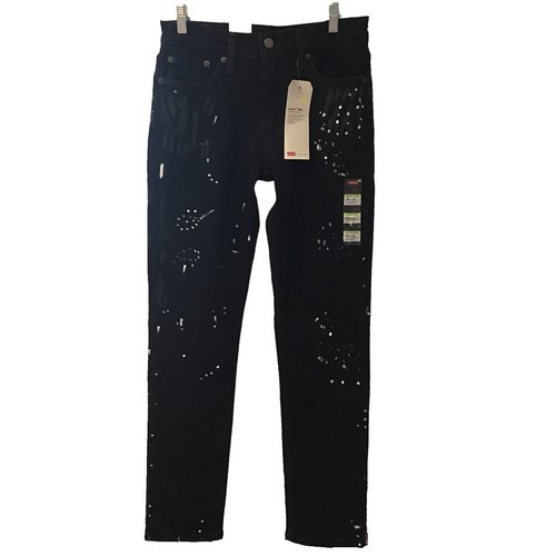 LEVI's Premium Big E Lot Skinny Taper Jeans Men's W34 L28 Black