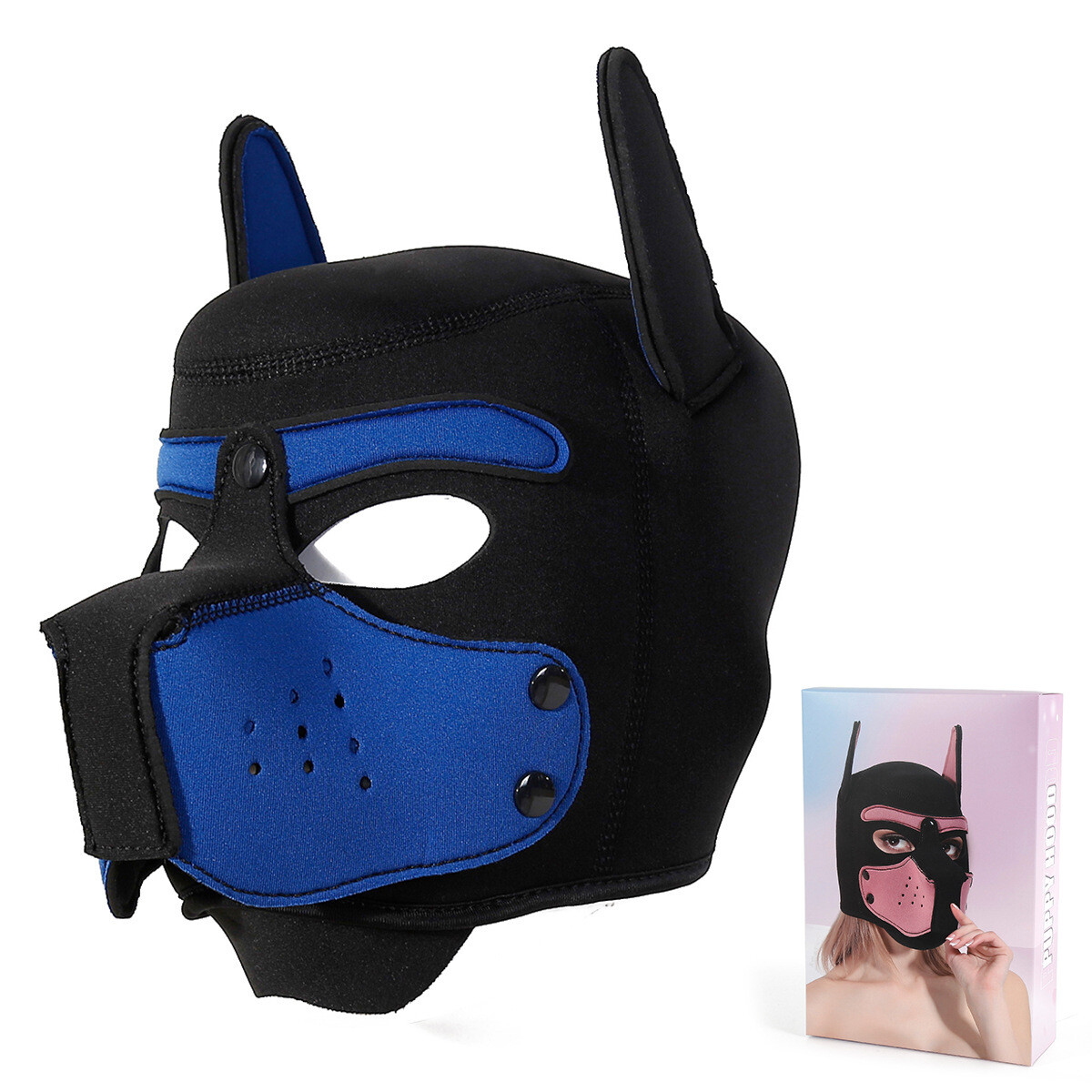 Cosplay Role Puppy Dog Mask Women Play Men Men Head Hood Props Adult