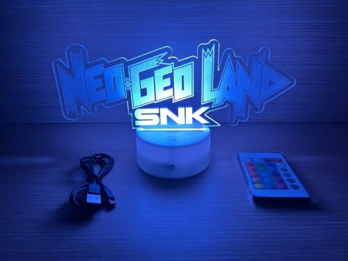 RGB-LED-Lampe Logo NEO GEO LAND SNK Display Aes mvs cd cdz kof world - Bild 1 von 17