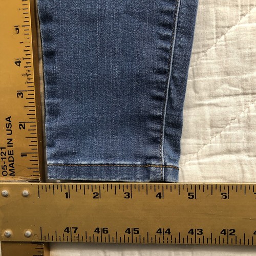 Mudd Jeans Girls Size 7 Denim Blue Skinny Super High Rise Legging Flex Stretch - Picture 13 of 13