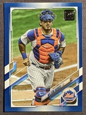Topps 2021 Baseball Series 1 Walmart Royal Blue Wilson Ramos #127 New York Mets 