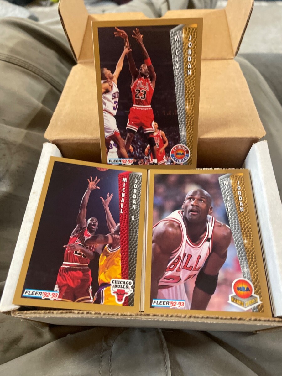 1992-93 Fleer NBA Basketball near complete set series 1 1