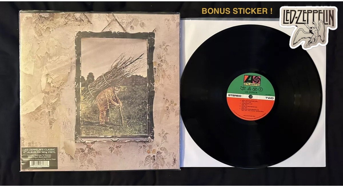 LED ZEPPELIN IV LP Vinyl Record 2020 German Pressing - Used - Near