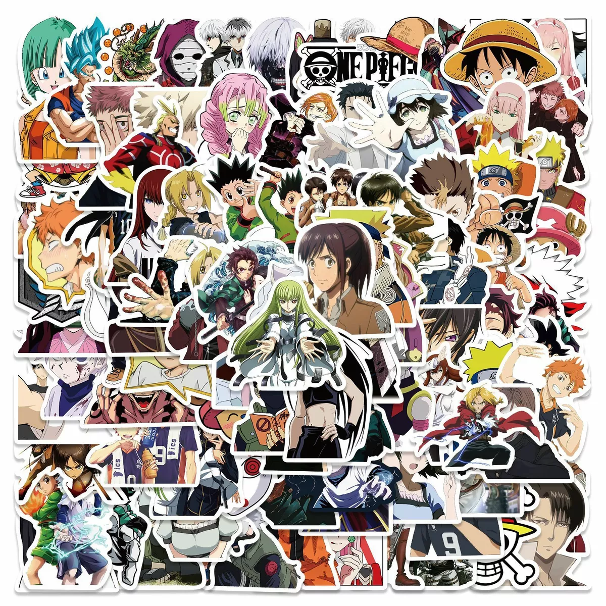 50 Pcs Anime Haikyuu Stickers Pack - Autocollants en vinyle imperméable à  l'eau Pauplian Autocollants Anime japonais classiques pour ordinateurs  portables Bumper Enfants Adolescents Adultes Pour l'eau