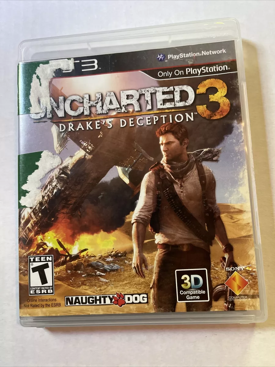 Uncharted 3: Drake's Deception (PS3, Sony PlayStation 3) Disc Only!!  711719823322