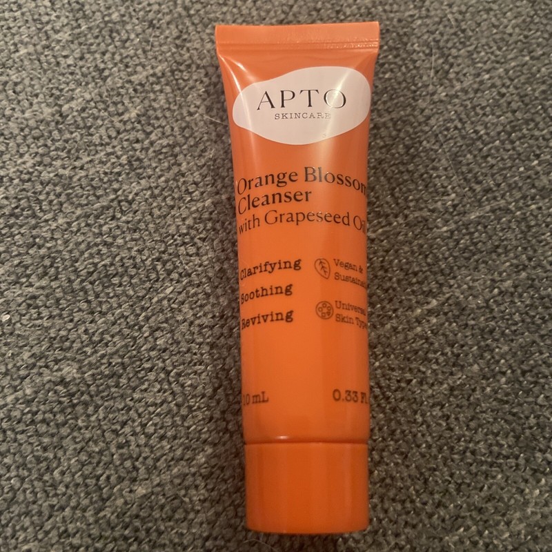 APTO Skincare Orange Blossom Cleanser with grapeseed oil 0.33 fl oz SEALED