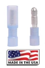 (50) BLUE 16-14 NYLON BULLET .157 ROUND CONNECTOR (MALE/FEMALE) TERMINAL USA