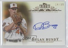 2013 Topps Tribute Auto Sepia 24/35 Dylan Bundy #TA-DB2 Auto 2x6