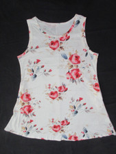 Unbranded White Floral Pull Over Sleeveless  Dress & 2 Pockets,  Size XL, NWOT!