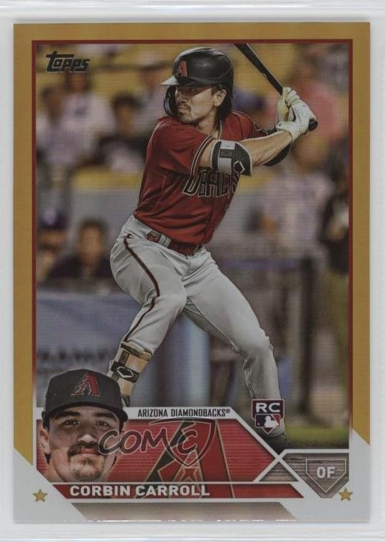 2023 Topps Series 2 Gold Foil Corbin Carroll #401 12w1