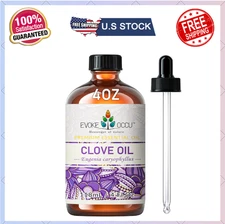 Clove Oil for Teeth and Gums -Oral Care Toothache Relief & Fresh Breath 4 Fl Oz