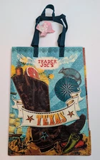 Trader Joe’s  - TEXAS  - Reusable Shopping Bag  - New with tag