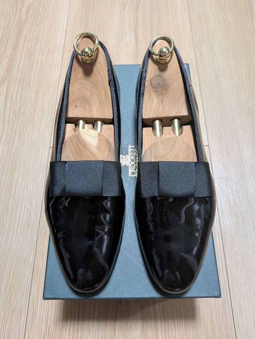 Crockett & Jones Opera Pumps Black 8E Dress Shoes Men Rare Size