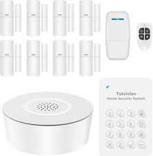 Tolviviov 12PCS DIY Door Alarm Security System Motion Sensor for Home Apartment