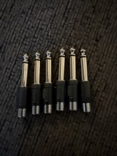 1/4  Male To 1/8  Female Audio Adaptor set of 5 