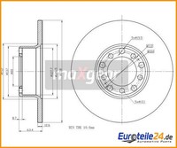 2 St. Bremsscheibe Maxgear 19-0845 FüR Mercedes-Benz Coupe