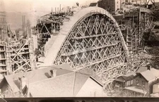 Monessen PA Constuction Bridge Westmoreland Co. 1912 RPPC Photo Postcard COPY