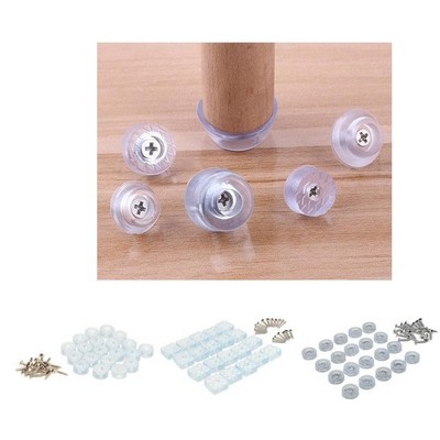 20PCS Home Furniture Feet Slider Pads Schraubentyp Einfach Zu Installieren