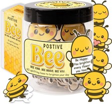 Positive Bee Jar, 60 Cute Affirmation Cards for Women,