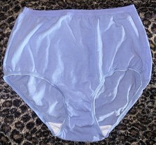 Bali Y2K Panty Underwear Blue 7 L Cotton High Waist Granny Brief Underwear