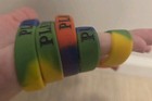 5 PLAYBILL Rainbow Rubber Bracelet Pride Wristlet Broadway Show lot — photo 7