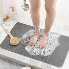 50 80cm Bath Rug Non-Slip with Drain Holes Anti Mould for Inside Shower Washable