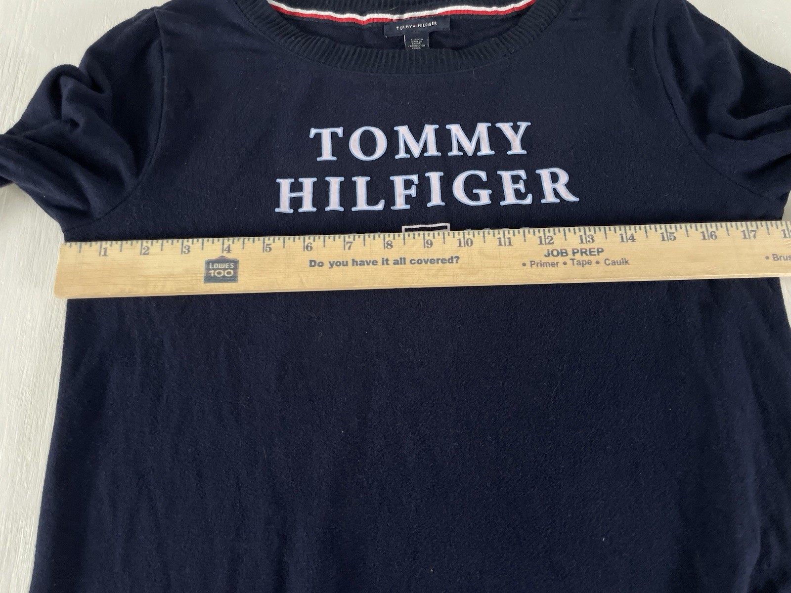 Tommy Hilfiger Sleepshirt Women S Blue Pullover Crew Neck Long Sleeve Sleepwear thumbnail 7