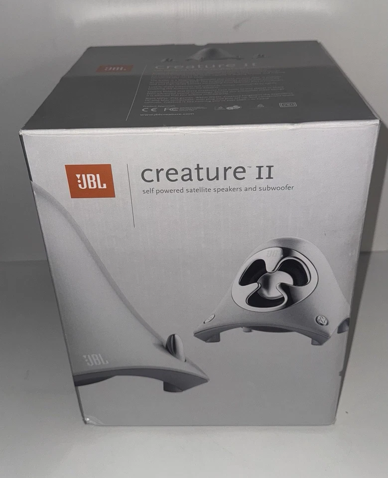 JBL Creature II Computer Lautsprechersystem weiß nie benutzt