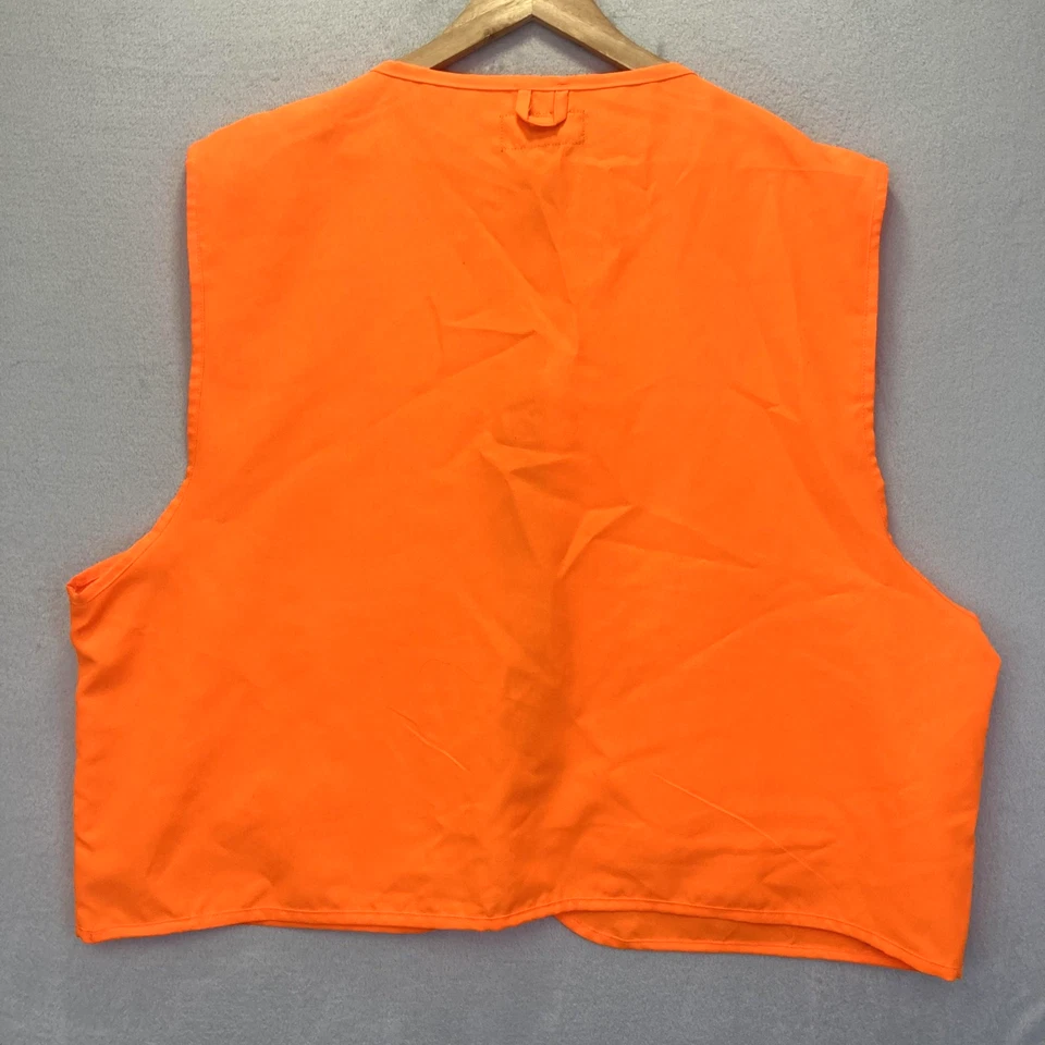 Mossy Oak Hunting Vest Mens 2XL 3XL Blaze Orange Safety Quilted Pockets Outdoors - Image 2 of 4