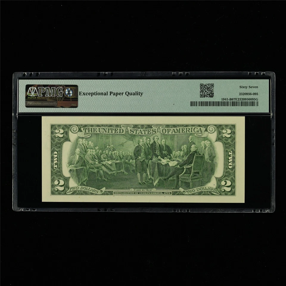 2017AFederal Reserve Note New York 2Dollars Fr#1941-B PMG 67EPQ Superb Gem UNC - Image 2 of 4