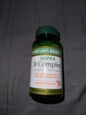  (2) Nature's Bounty Super B Complex w/ Vitamin C & Folic Acid, 150 Tablets