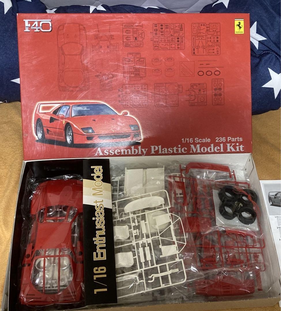 Fujimi Ferrari F40 1/16 Scale Plastic Model Kit | eBay