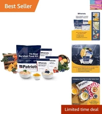 Ready for Any Emergency: 72-Hour Food Supply Kit with 20 Servings, 25