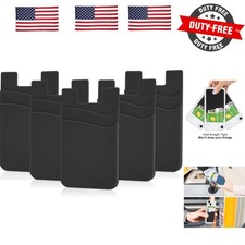 5 Pack Phone Wallet, Card Holder Back of Phone Stick On Pocket Credit ID Card...