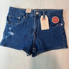 Levis, Girl Shorts, Blue Denim, Mini Mom Short  Size 10 Reg